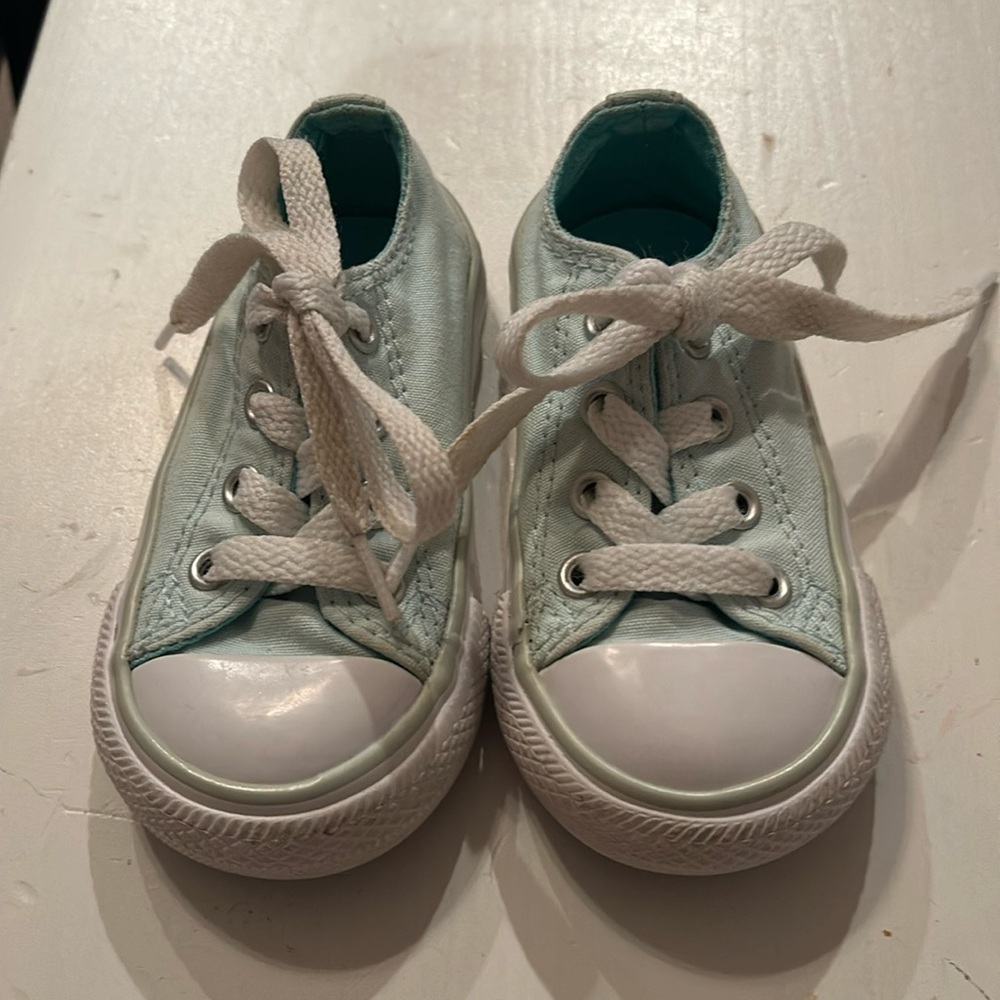 Converse All Star mint green sneakers